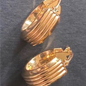 18k Milor Italy Hoop Earrings
